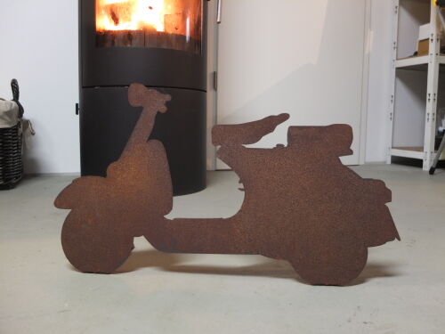 Rusty Vespa decoration - Vespa Oldie