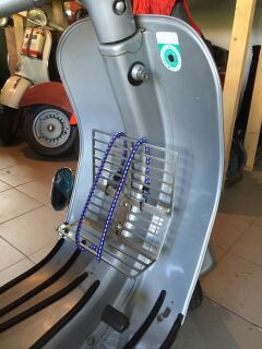 Luggage carrier, stainless steel, Vespa Sprint, VNB, VNA, VBB, V50, PV usw...