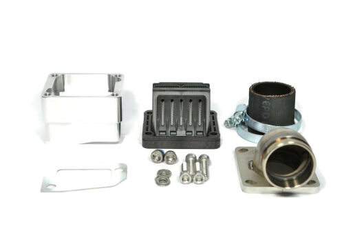 MRP Reed Valve System, long intake surface, 36mm complete set with VForce4 and carb rubber