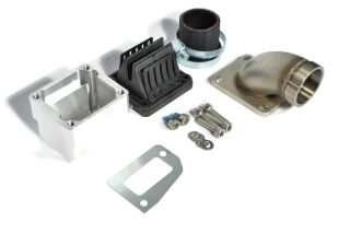 MRP Reed Valve System, long intake surface, 38mm complete set with VForce4 and carb rubber