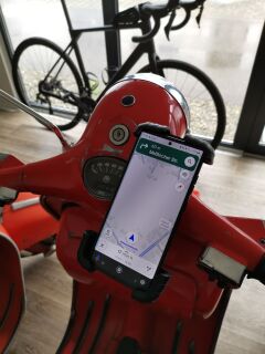 MRP Smartphonehalter V3, Vespa PX, Sprint, Rally, V50, PK. Inkl. Handyklemmung.