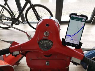 MRP Smartphonehalter V3, Vespa PX, Sprint, Rally, V50, PK. Inkl. Handyklemmung.