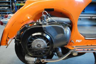 30mm Drehschieberansaugstutzen Largeframe Vespa PX, T5, Sprint, Rally, VNB...