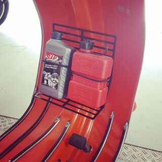 Luggage carrier, black, Vespa Sprint, VNB, VNA, VBB, V50, PV usw...