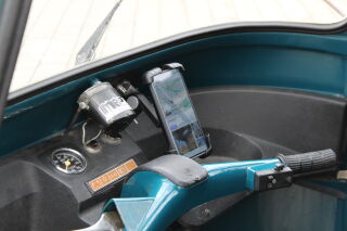 MRP Smartphonehalter magnetisch, Vespa + Lambretta universal. Inkl. Handyklemmung.