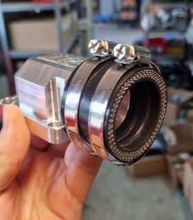 MRP FiberFit Vergaser-Verbindungsgummi 45mm innen inkl. 2 Schellen